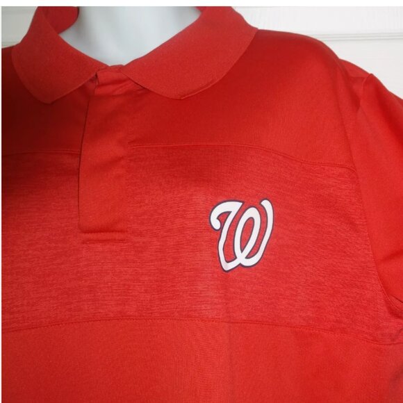 Washington Nationals Polo Shirt ~ Mens XL~ Red ~ Authentic MLB Gear ~ Baseball - Picture 5 of 6